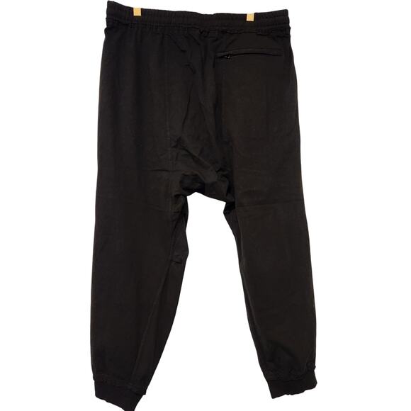 R13 Black Cotton Sweatpants” w/Leopard Tie Belt L 12 10 14 - Picture 4 of 9